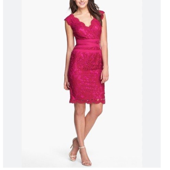 Tadashi Shoji Dresses & Skirts - Tadashi Shoji Red Lace Dress